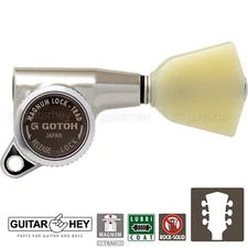 NEW Gotoh SG381-P4N MGT MAGNUM LOCKING TRAD Large Buttons Keys Set 3x3 - NICKEL