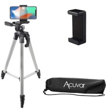 57" Phone Camera Tripod Stand With Mount Holder For Smartphone For Live Stream