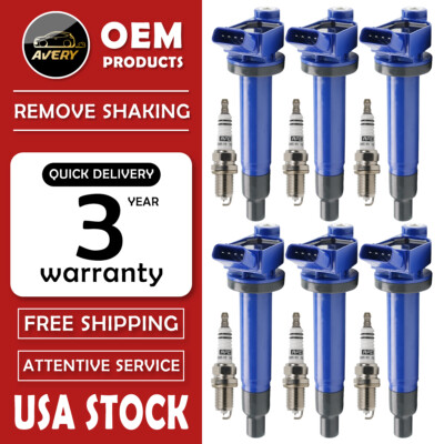  Energy Ignition Coil + Iridium Spark Plug for 2001-06 Toyota Sienna Lexus UF267