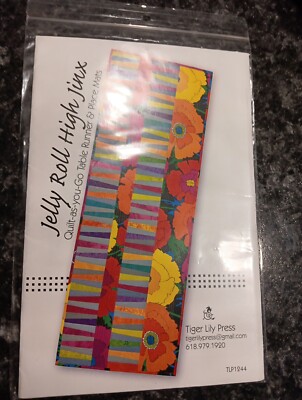JELLY ROLL HIGH JINX Table Runner Quilt Pattern by Tiger Lily Press TLP1244 NEW 
