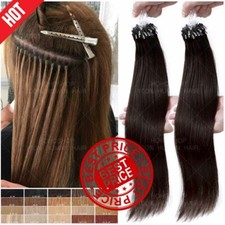 THICK 200PCS Micro Loop Ring 100 Real Remy Human Hair Extensions Nano Bead 1G/S