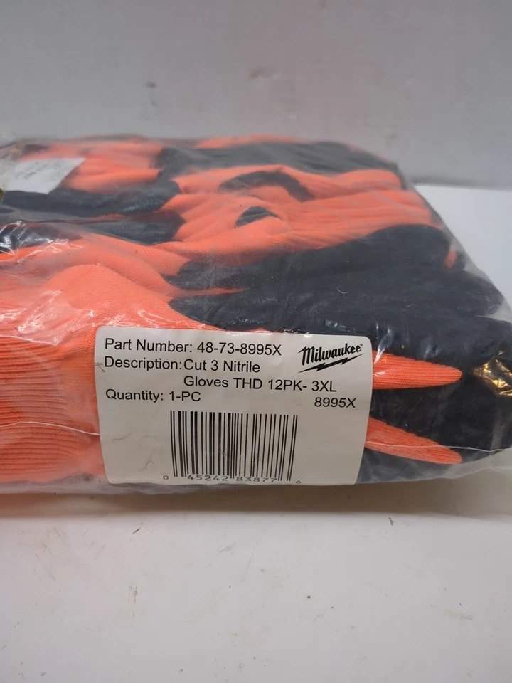 Guantes de trabajo sumergidos Milwaukee 48-22-8932 nivel de corte 3 - 12"/ XXXL (12 pares) Foto 3 de 4