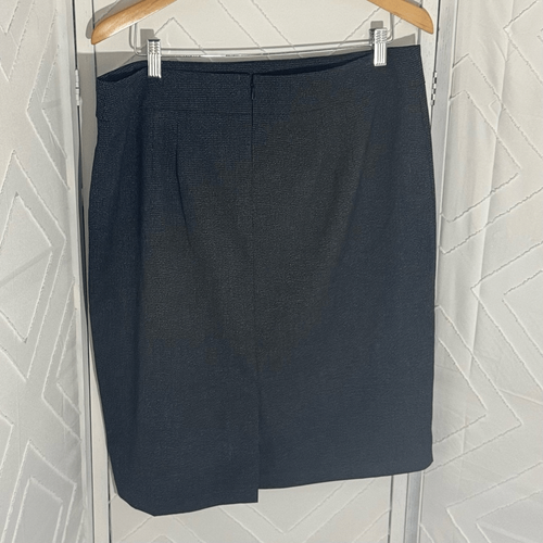 NWT Ann Taylor Black Viscose Stretch Pencil Straight Office Skirt Size 14 - Picture 4 of 6