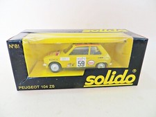 SOLIDO 81 'PEUGEOT 104 ZS RALLY CAR #59'. 1:43. MIB/BOXED