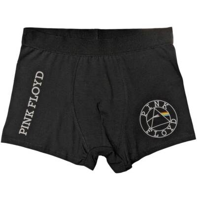 Pink Floyd Circle Logo Schwarz Unisex Boxershorts NEU OFFIZIELL