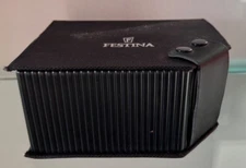 FESTINA large black watch box with inner heel cushion and WARRANTY.