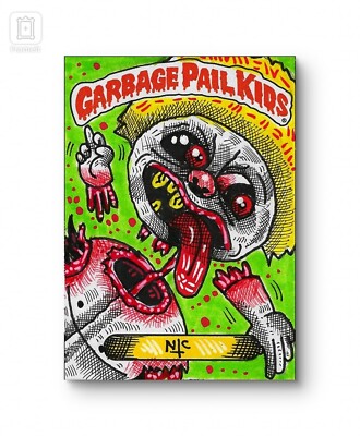 GPK SKIZZENKARTE, TINTEN AUF KARTE, RICHTIGE GRÖSSE! art apart, busted bob