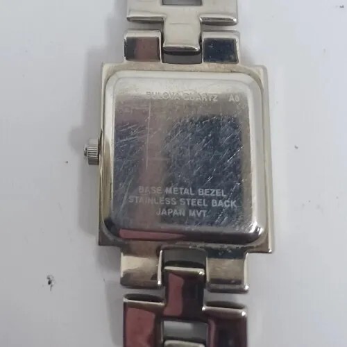 Women Caravelle by Bulova Watch A0 Silver Tone Case Bracelet Band White Face - Picture 8 of 12