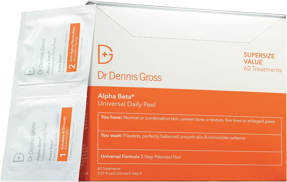 Dr Dennis Gross Skincare Alpha Beta Peel Extra Strength Wipes, 60Piece