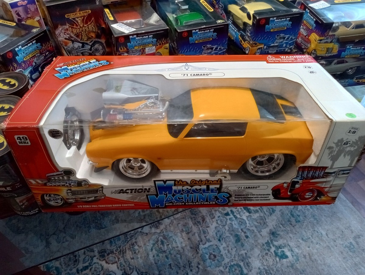 MUSCLE MACHINES! 1:8 R/C! '71 CAMARO! SUPER RARE! YELLOW