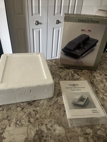 Vintage 1988 PACTEL Cordless Phone CS8100 Ivory Color-Collectible/Prop-Open Box - Zdjęcie 9 z 19