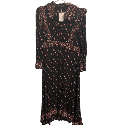 free people calico skies midi dress Free People Calico Skies Midi Dress - Black Combo