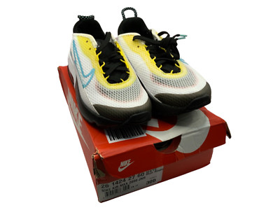 Nike Air Max 2090, weiß/schwarz/gelb, UK Kinder 12, 