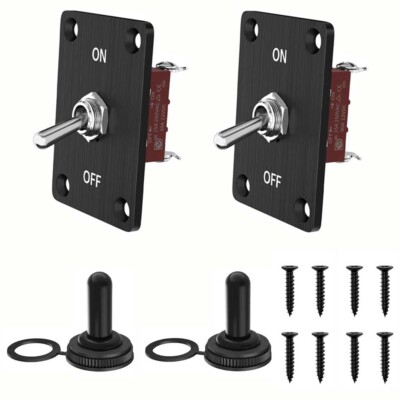 2set Heavy Duty Toggle Switch SPST 2 Pin On-Off Amp 30A 12VDC/15A 250/20A 125VAC