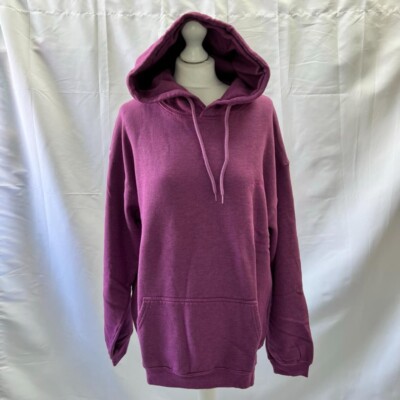 Urban Outfitters BDG Embroidered Logo Skate Hooded Sweatshirt. Lila. Medium.