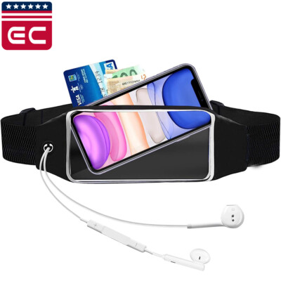 Waterproof Running Belt Fanny Pack Waist Pouch Outdoor Camping Hiking Zip  Bag