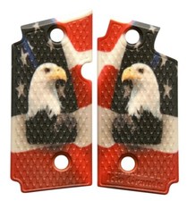 American Spirit Bald Eagle on USA Flag Custom Sig Sauer P238 Grips