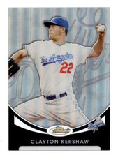 CLAYTON KERSHAW 2010 TOPPS FINEST #106 REFRACTOR PARALLEL #569/599 BF5593