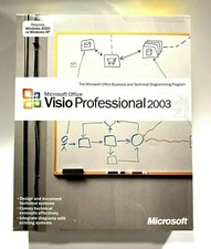 Microsoft Visio Professional 2003 D87-01532 Used