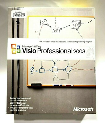 Microsoft Visio Professional 2003 (D87-01532) Used