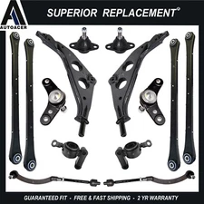 Front & Rear Control Arms, Bushings, Ball Joints & Tie Rods Kit 14 pcs For MINI