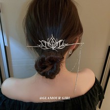 Chinese Tassel Hanfu Hair Accessoreis Girls Silver Color Hair Sticks Tiaras