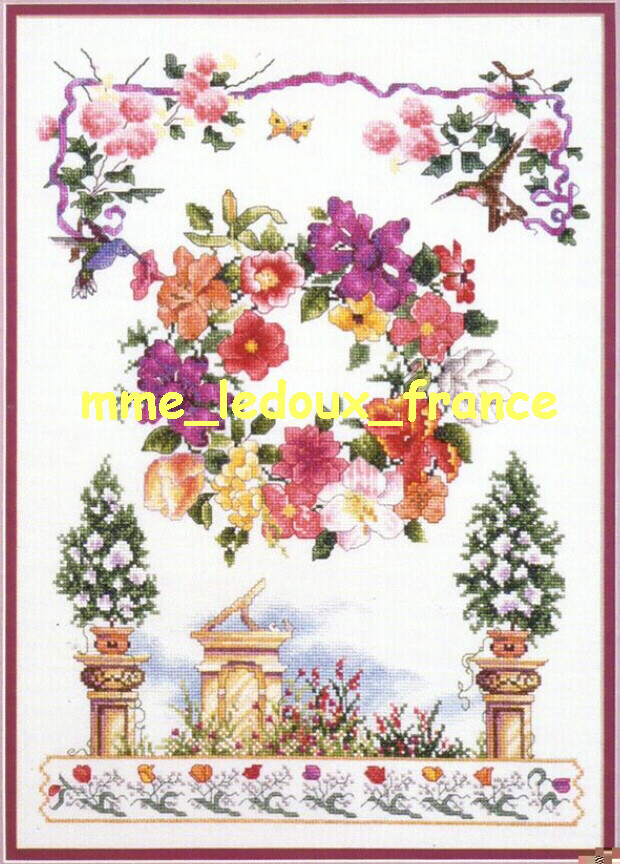 Kit point de croix Janlynn 105-12 Nature's Song broderie vintage 1995