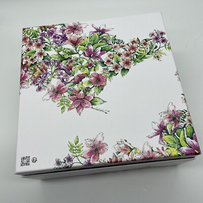 CHRISTIAN DIOR FLORAL GIFT BOX L 8in W 4in D 4in H 8in-NEW IN