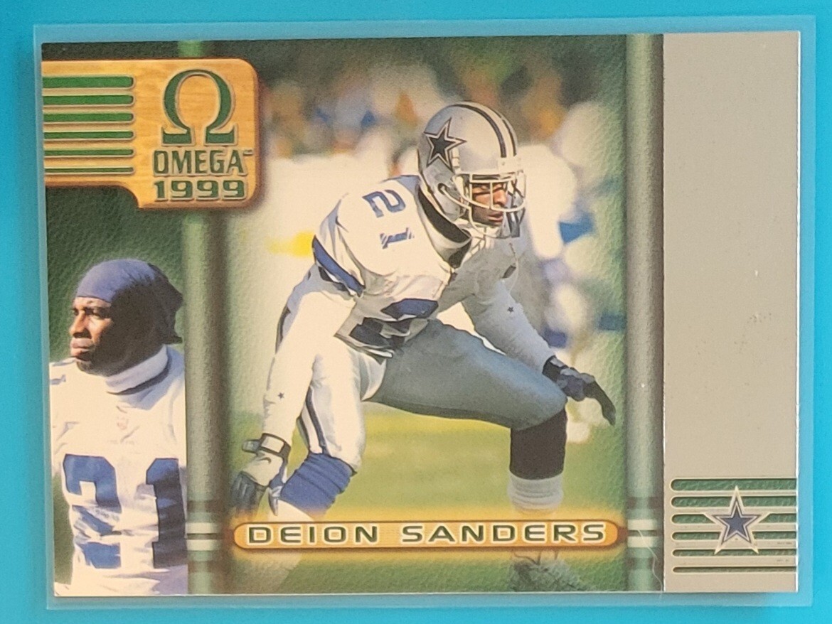 1999 Pacific Omega #70 Deion Sanders Dallas Cowboys Football Card
