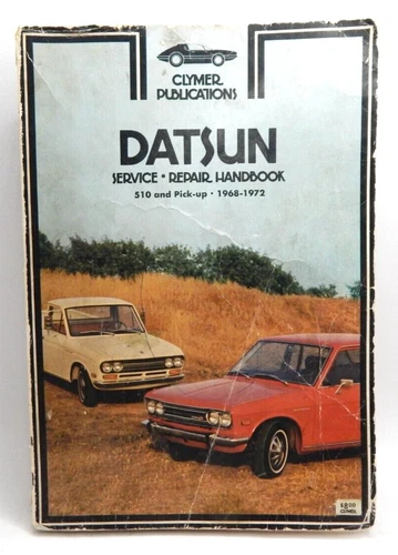 Vintage Clymer Auto Car Repair Manual Datsun 510 and Pickup 1968-1972