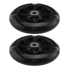 1 Pair Scooter Wheels 120x24mm Scooter Flashing Wheels Fits Two-Wheel Scooters