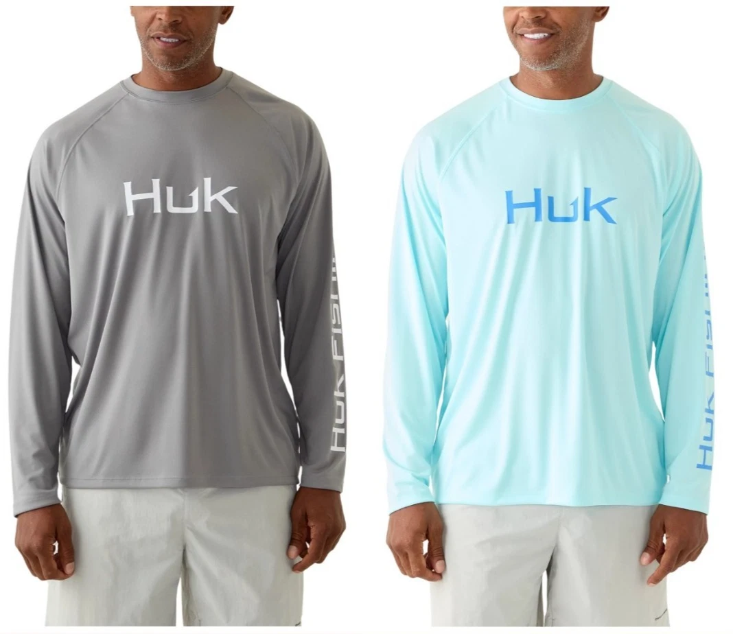 HUK Men's Hi Pro Long Sleeve Crew Neck Fishing Shirt
Opens in a new window or tab