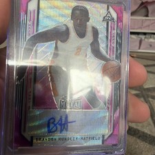 2021-22 Leaf Metal - Brandon Huntley-Hatfield #BA-BHH Purple Crystals /20 