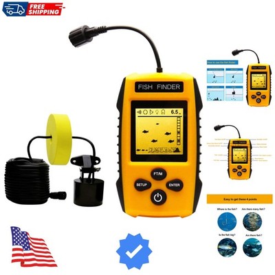 handheld fish finders Depth Finders for Boats Wireless Color LCD XF-08  Smart Portable Sonar Sensor with 164ft Depth Detection, Real-Time Scanning, Temperature Display for Lake, River, Fishing Accessories : Electronics With over 20 years of marine electronics expertise packed into this portable device Handheld Fish Finder Portable Fishing