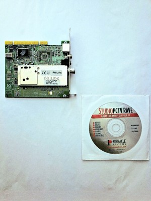 Pinnacle Systems SV24 0045 ROB2D-51009464-4.0 PCI TV Tuner Card + CD PCTV Rave
