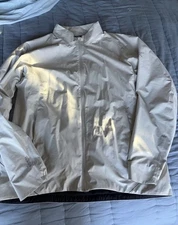 Arc'teryx Men's Solano Jacket Off White XL Gore-Tex Infinium Running Hiking