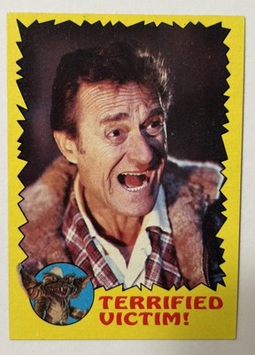 Vintage 1984 Gremlins TERRIFIED VICTIM! Movie Card Base Set #48 EX Warner Bros