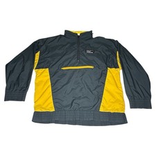 Vintage Adidas Torsion Black Yellow Windbreaker Track Jacket Men s Size Large