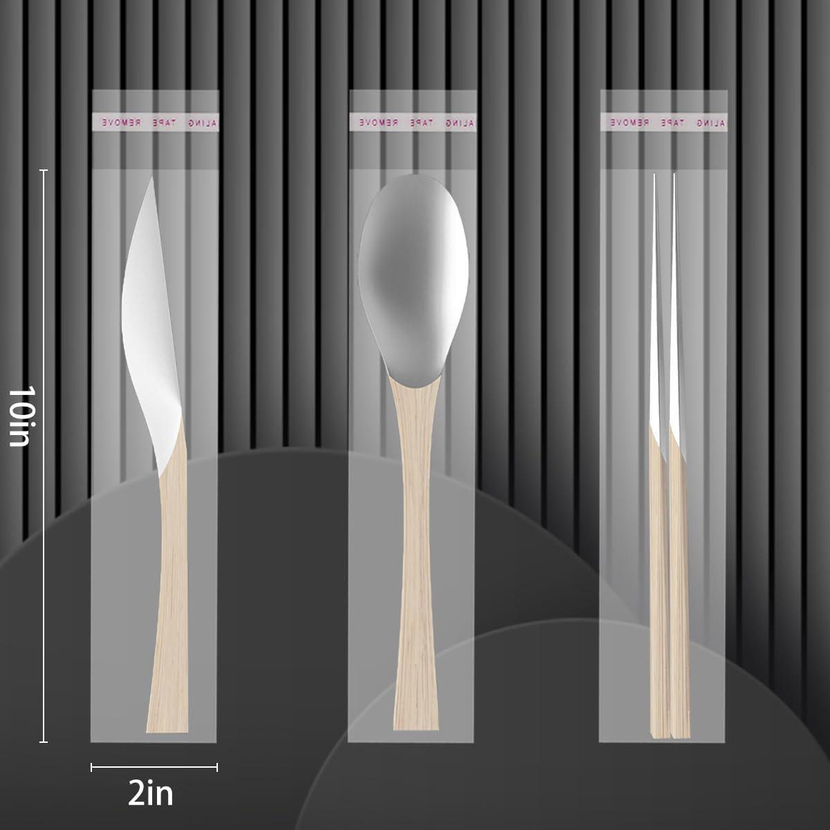 100 Pcs Self Sealing Cellophane Bags 2X10 Inches Clear Pretzel Rod Bags, Reseala