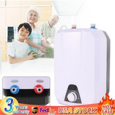 Electric Tankless Water Heater 1.5KW Mini Tank Point-Of-Use Instant Hot for RVs