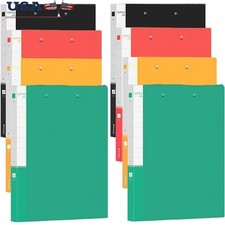 A4 Clip Binder Frosted PVC Spring Clamp Durable Document Organizer 8 Pack New