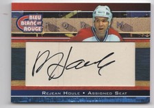 2018-19 BLEU BLANC ROUGE ASSIGNED SEAT Rejean Houle Auto /8 #NNO