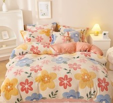Pink Duvet Cover Twin Fluffy Comforter Cover Set Kawaii Bedding Sets For Girl Ul