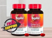 2 Pack – MegaRed Omega-3 Fish Oil + Krill Oil 500mg | 80 Softgels Each Best sale