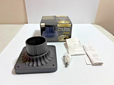 Hampton Bay Pier Base for 3" Post Lights Replacement Black 257-527 Aluminum