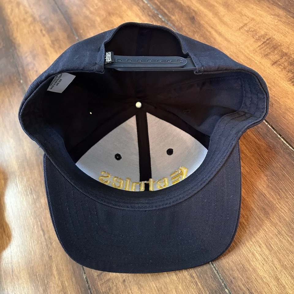Vintage Etnies Skateboarding SnapBack Hat Navy Blue Skate Y2K Cotton - Image 3 of 4