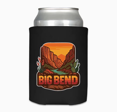 Big Bend Parco Nazionale Neoprene Bidone Raffreddatore Schiuma Isolante - Foto 1 di 2