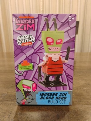 INVADER ZIM - BLOCK HEAD - Snap & Switch Build Set 84 pieces - Nickelodeon