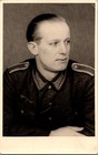 WW2 WWII German Army Military Wehrmacht Photo Postcard Soldier Studio Portrait — photo 1