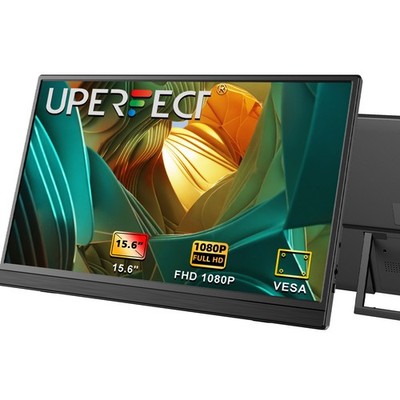 UPERFECT 15,6'' Tragbarer Monitor USB C HDMI Portable Gaming Monitor für PS Xbox